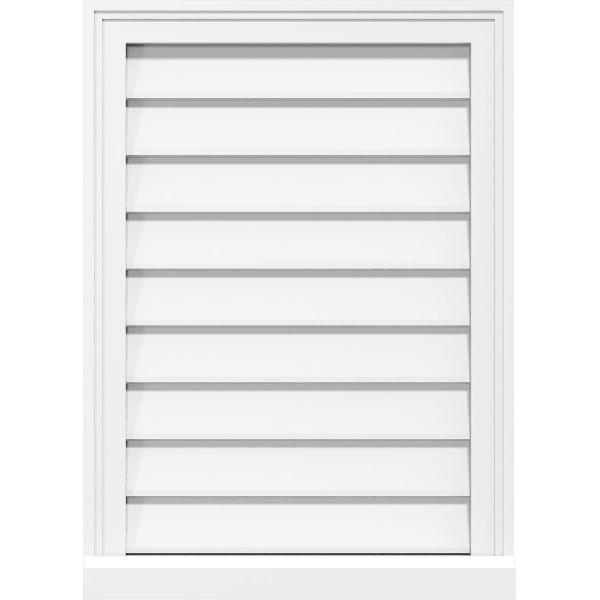 PVC Gable Vent with Brickmould F748728