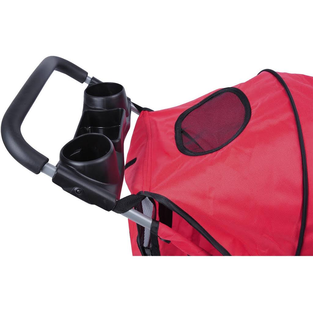 Red 4-Wheel Pet Stroller T496530