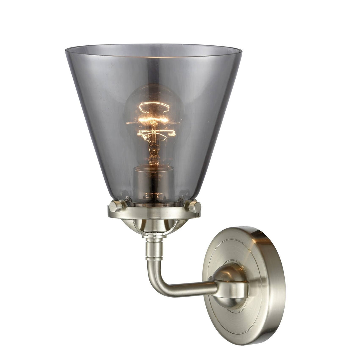 Black Antique Brass Small Cone 1 Light Sconce B514