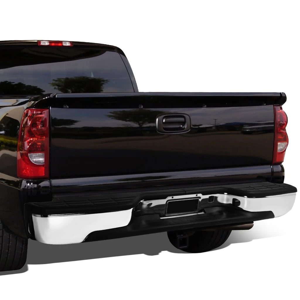 Carbon Steel Rear Step Bumper with License Plate Light Y687786
