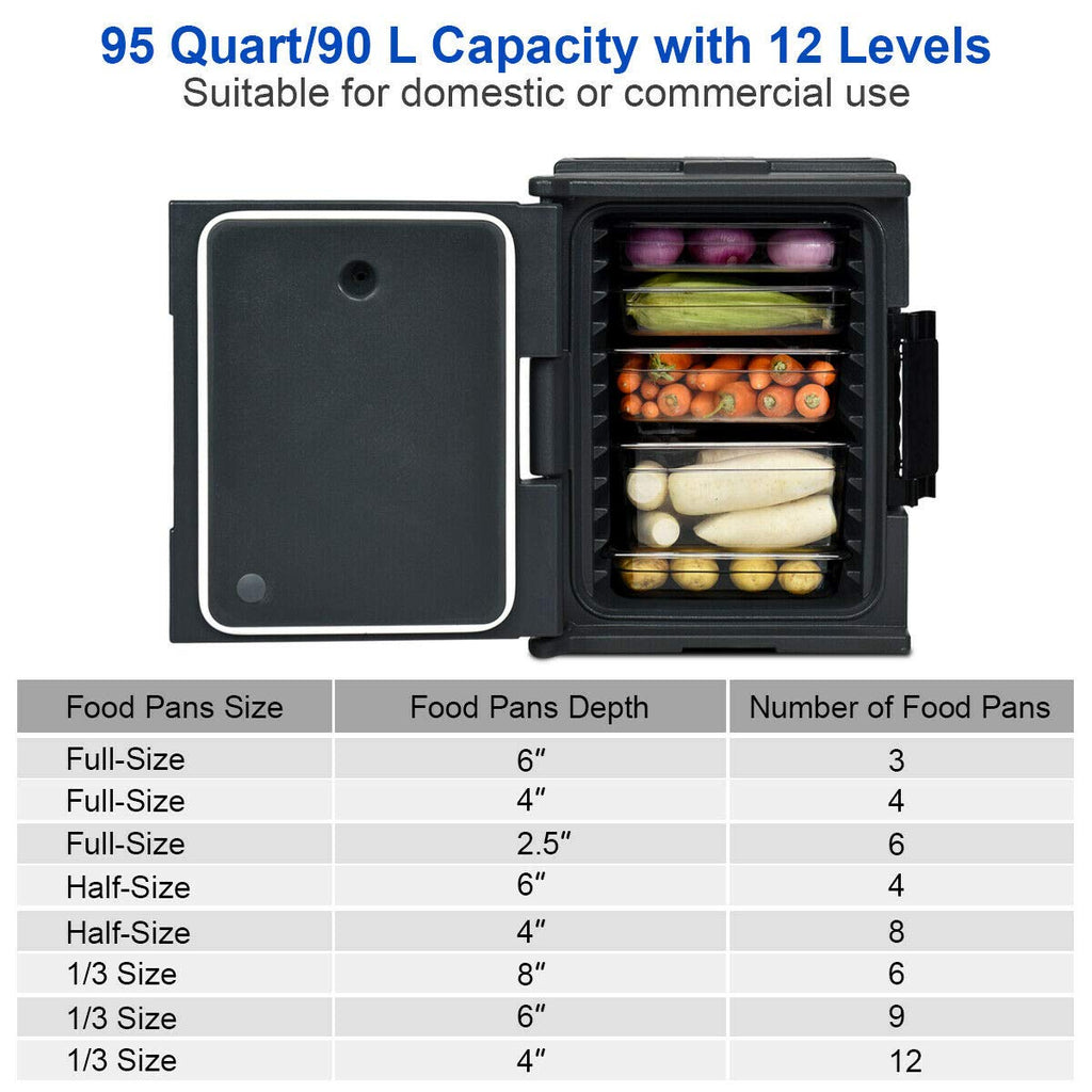 95 Quart Insulated Food Pan Carrier with Handle V91764