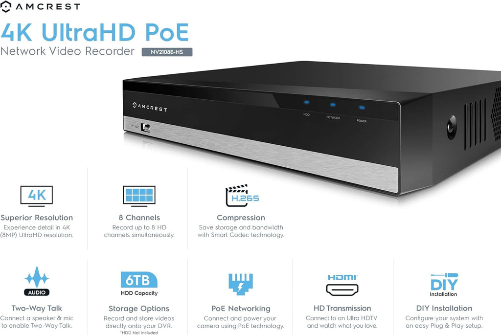 8CH PoE Network Video Recorder C70373