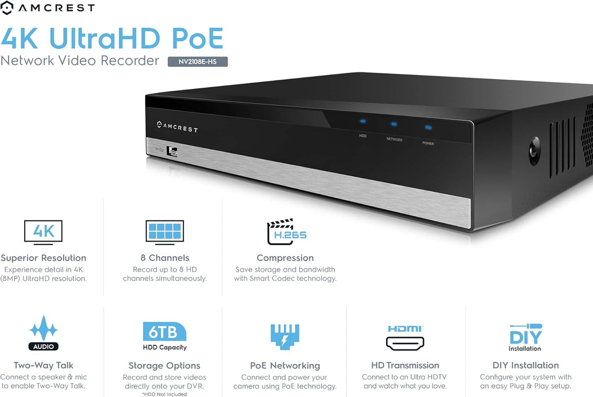 8CH PoE Network Video Recorder C70373