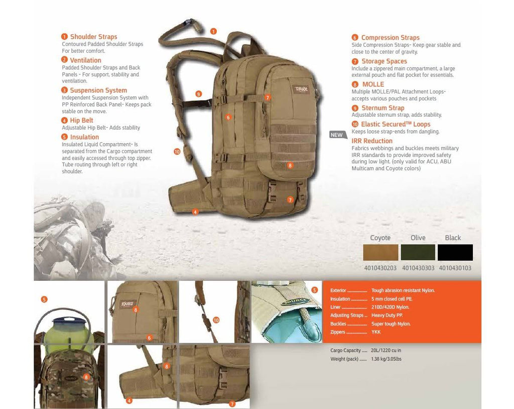 Coyote Cargo Hydration Pack L5575