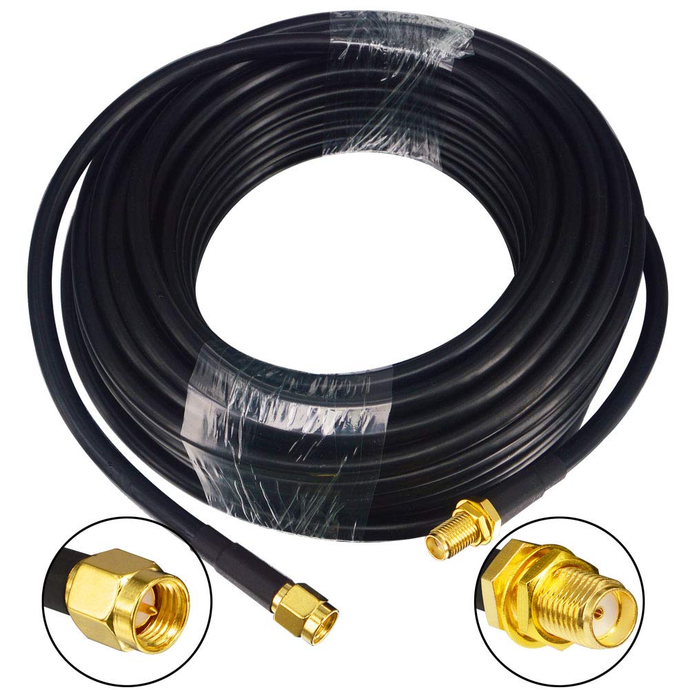 32.8 Ft RG58 SMA Male to SMA Female Antenna Extension Cable L303