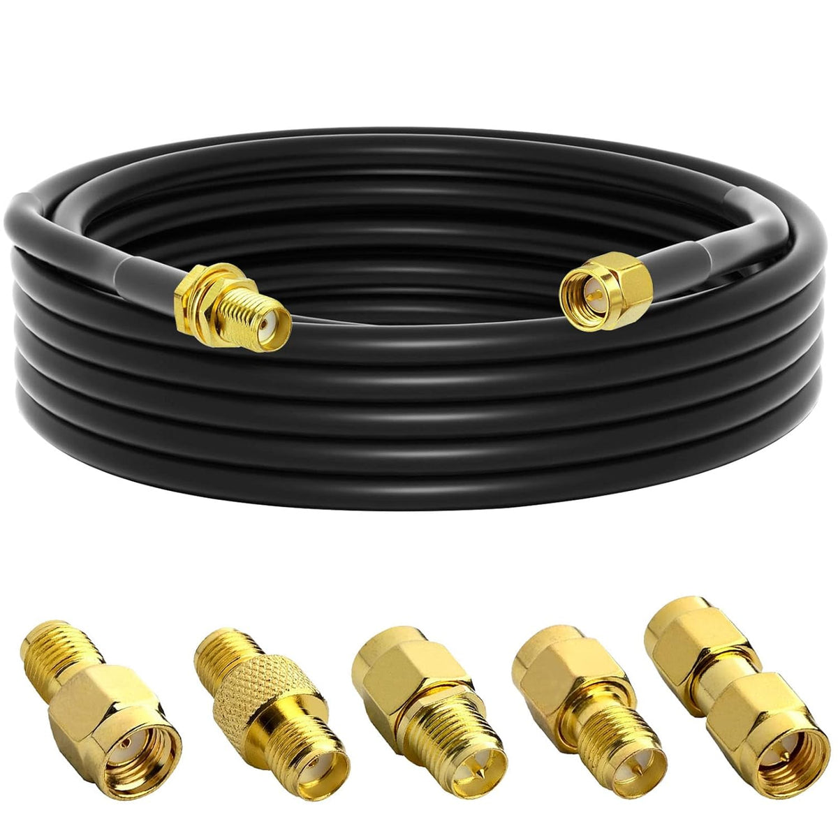 32.8 Ft RG58 SMA Male to SMA Female Antenna Extension Cable L303