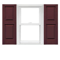 Raised Panel Vinyl Shutters (1 Pair) 14.75 x 67 Bordeaux W169953