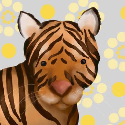 Tiger Canvas Art V61538