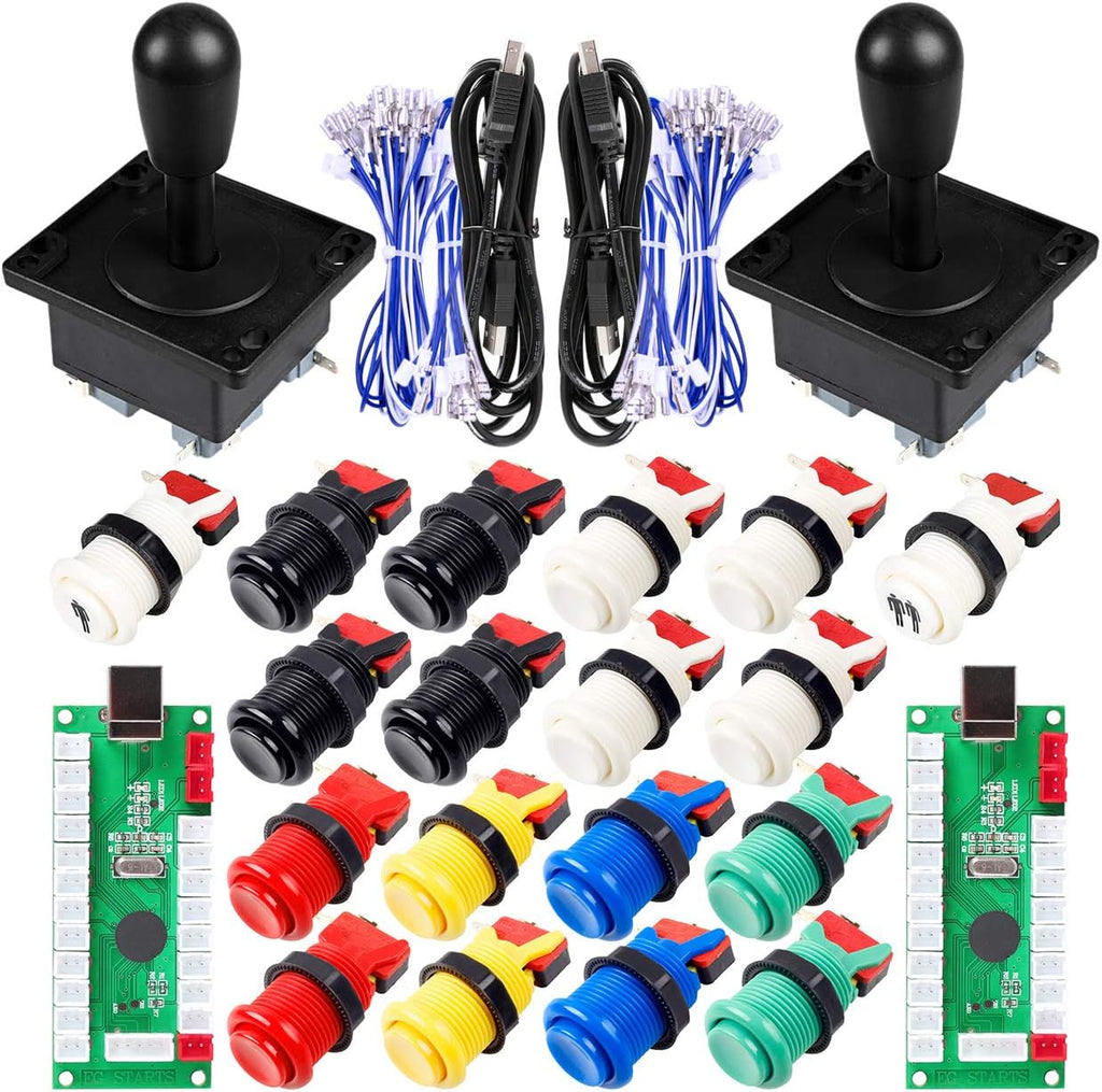 2 Player USB Arcade Encoder with 8 Way Joystick and 18x Arcade Push Buttons M52354