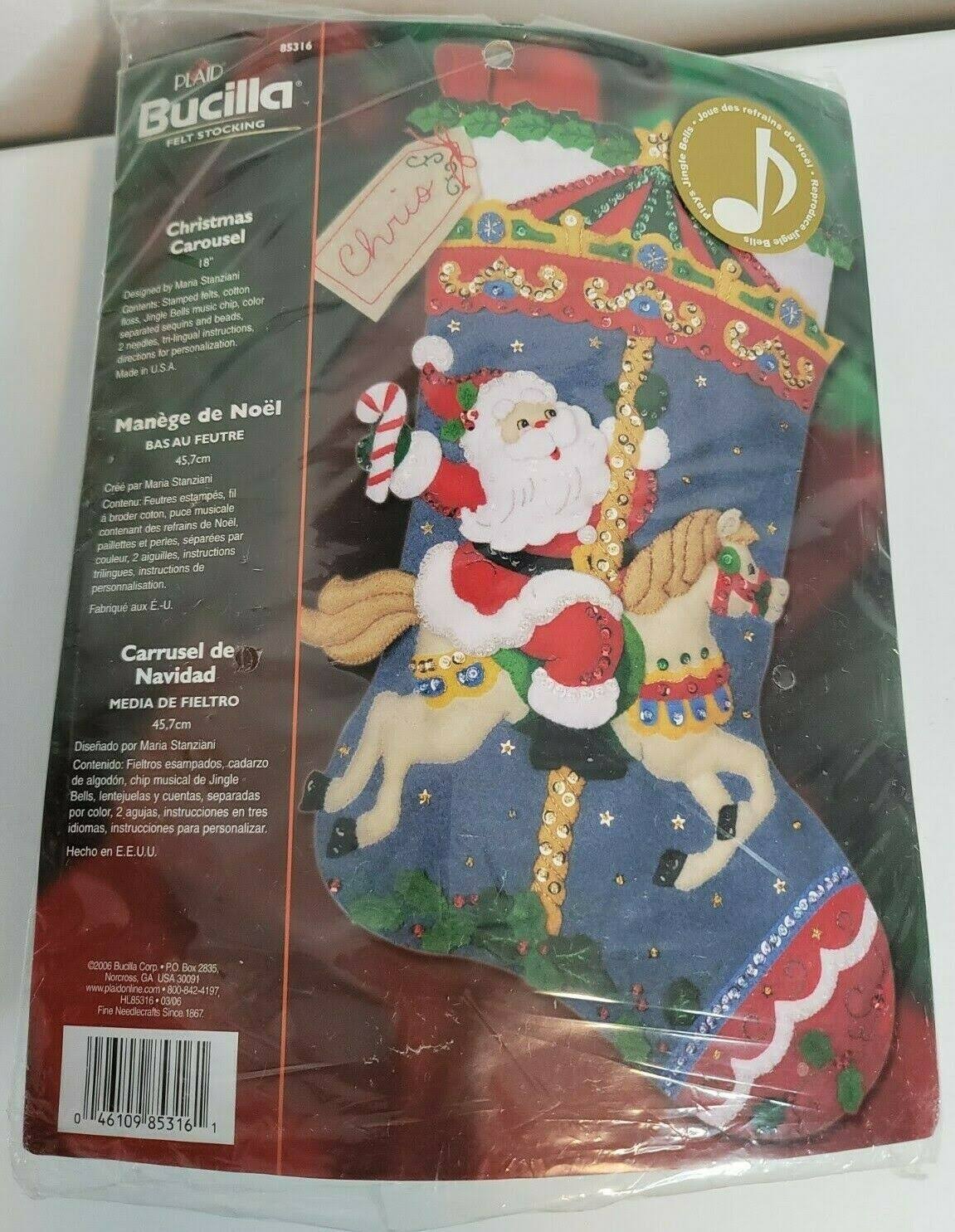 Vintage Musical Felt Stocking Kit P914727