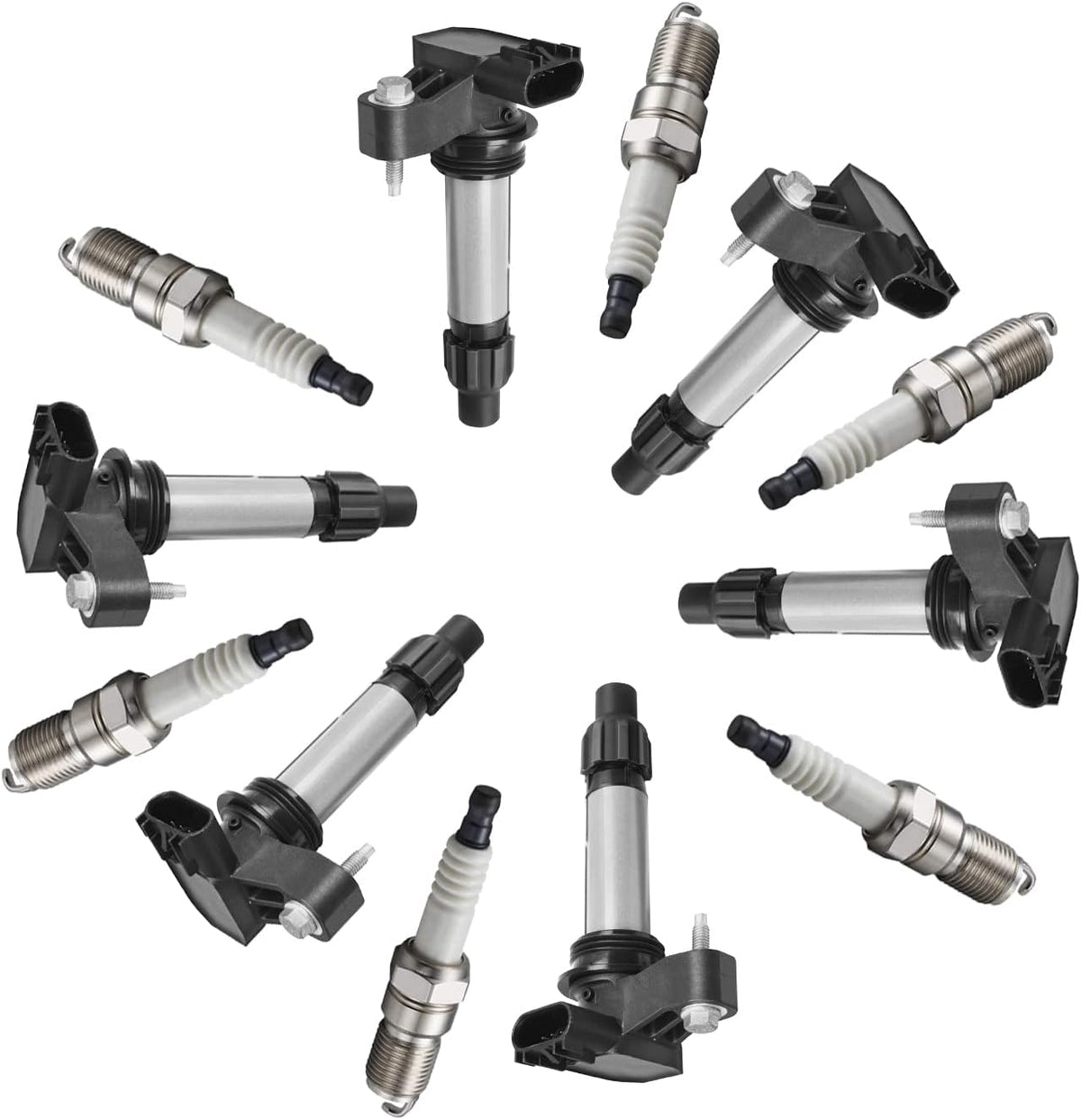 6 Ignition Coil with 6 Iridium Spark Plug E558661