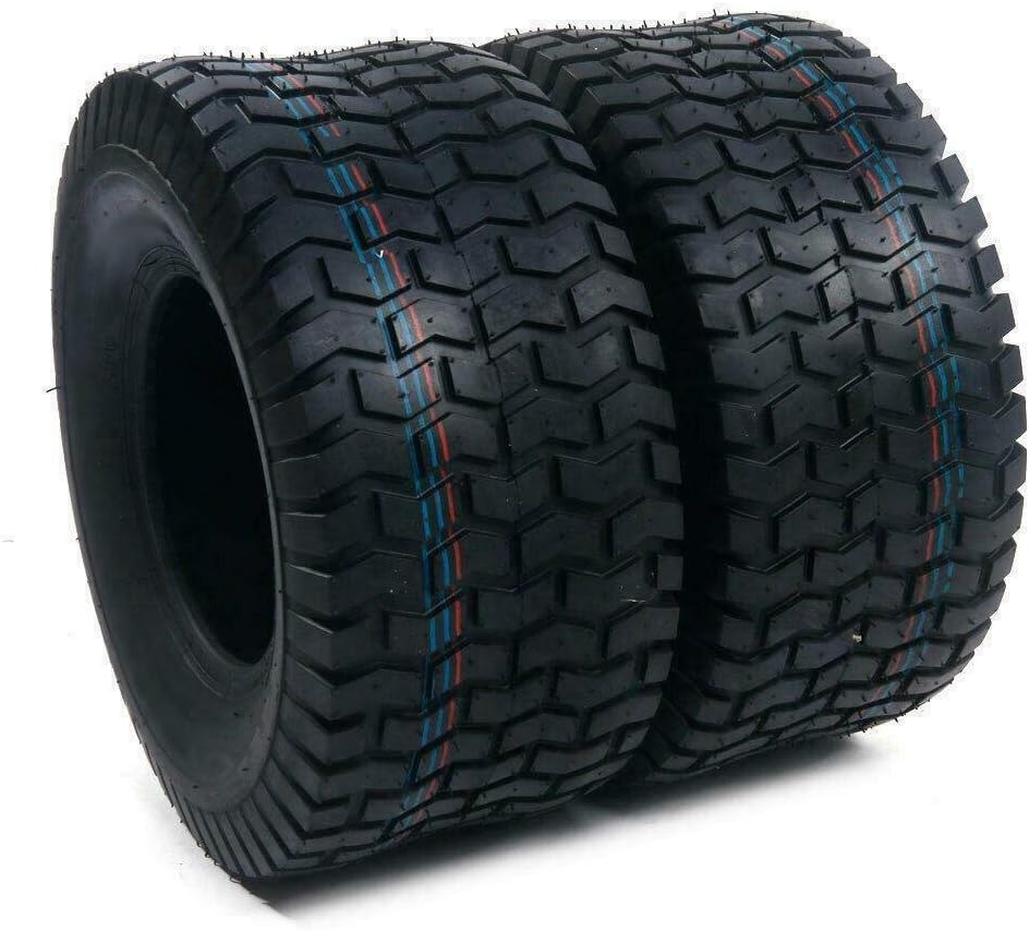 2Pcs 18 x 6.50-8 Tubeless Lawn Mower Tire E81996