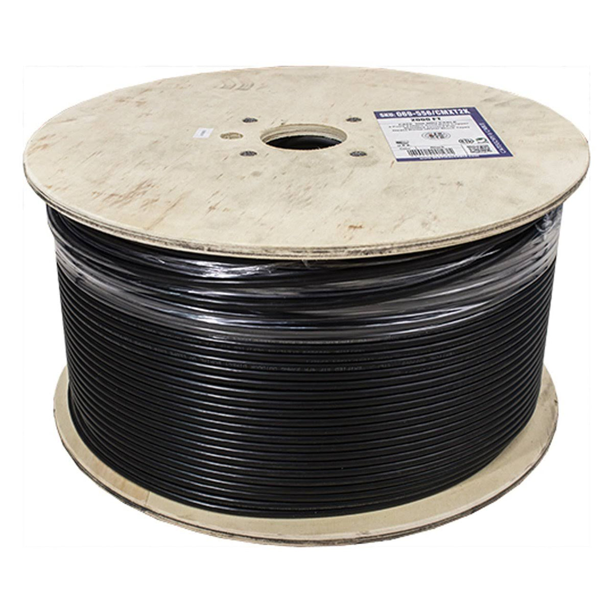 2000ft Black Shielded Bulk Ethernet Cable B73502