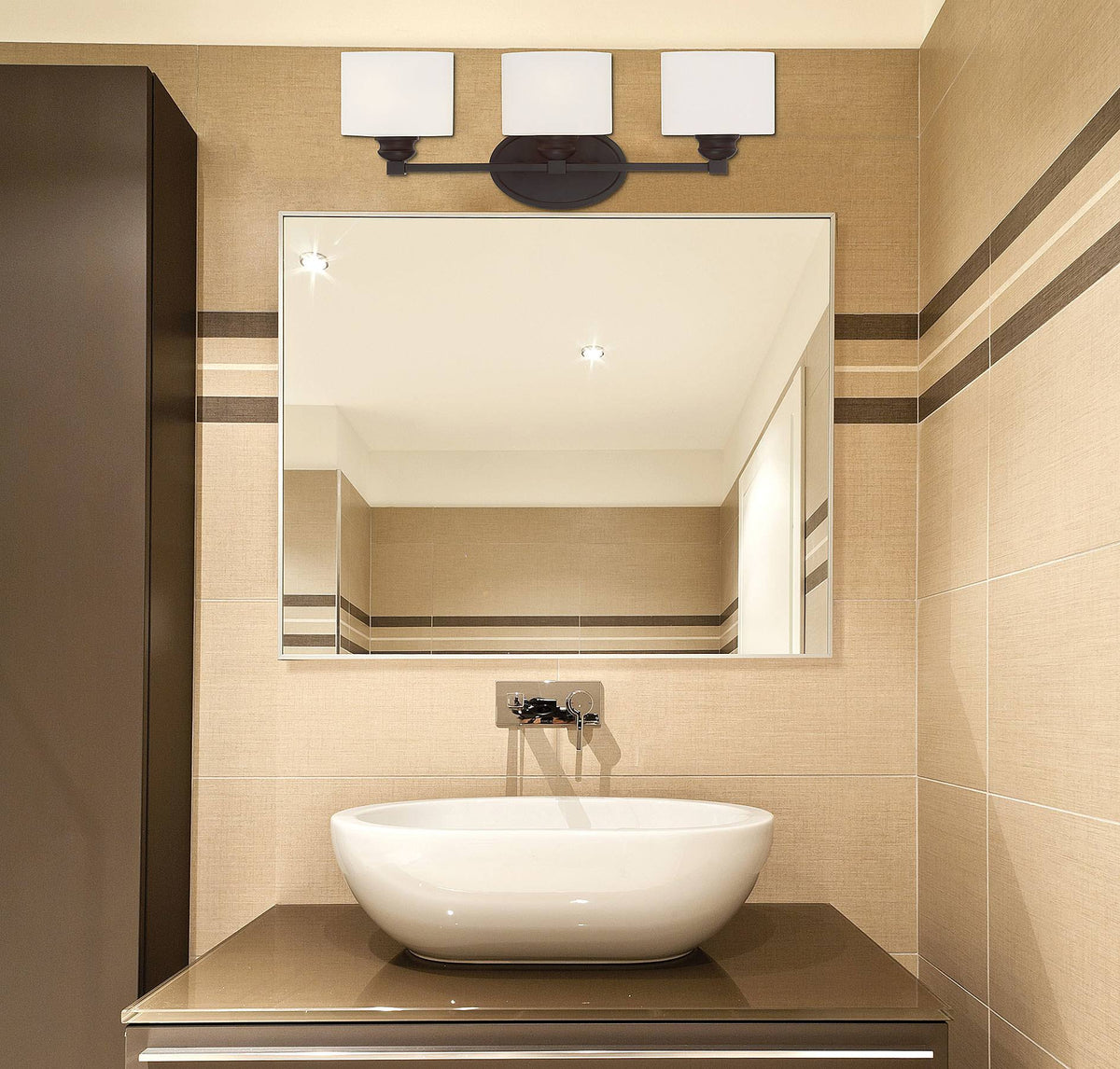 3 Light Satin Nickel Bath Bar N1404