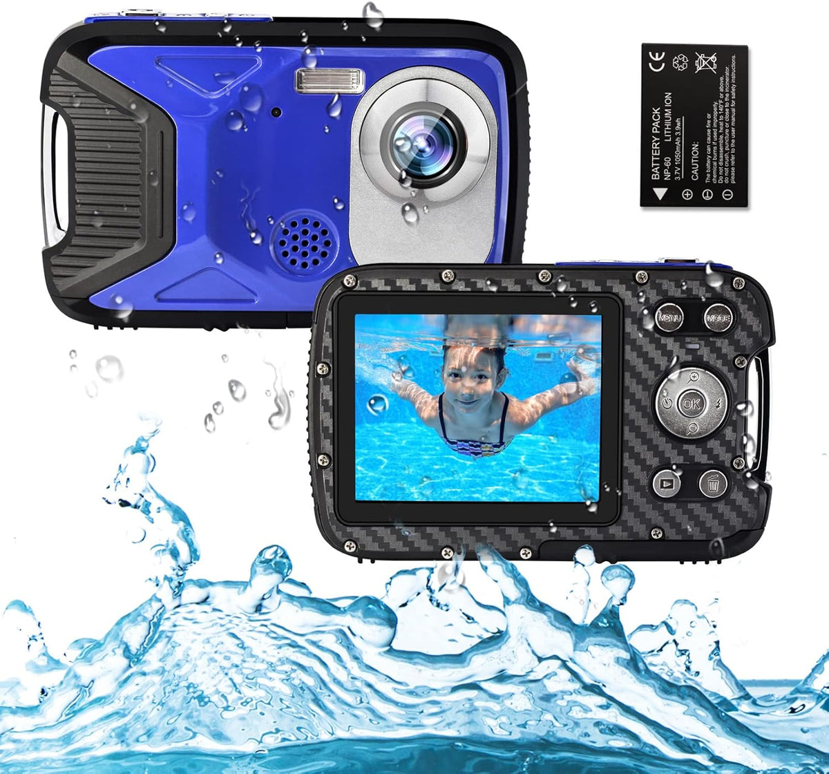 Orange Waterproof Digital Camera with Flash K292