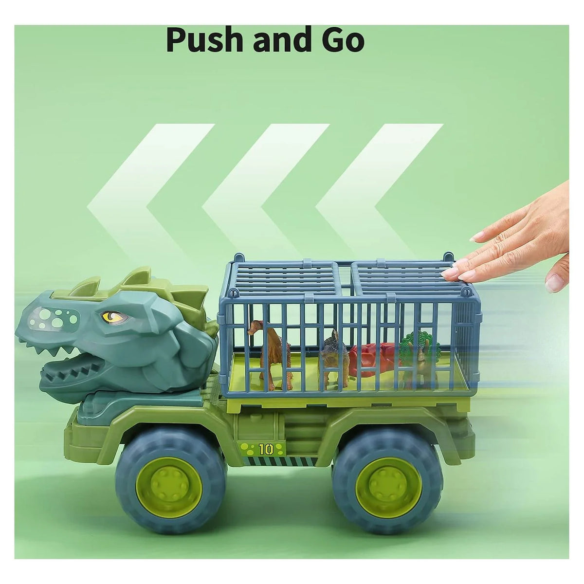 Dinosaur Transport Car Carrier Truck with 15 Dinosaurs K736101
