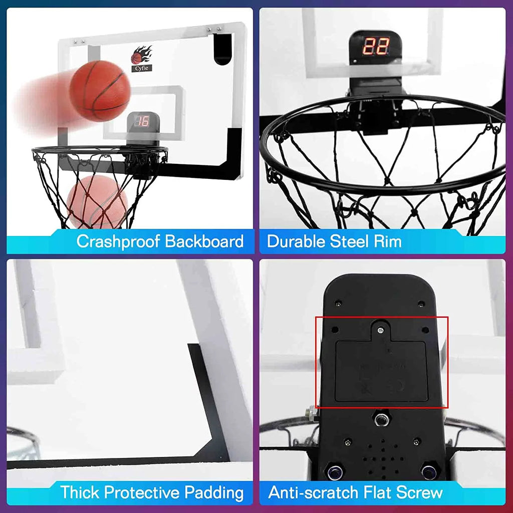 Mini Basketball Hoop Toys with Score Record and Sounds H787