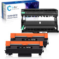 Compatible Toner Cartridge & Drum Unit Replacements for Brother Printer (2 Toner Cartridges, 1 Drum Unit, 3 Pack) N64122