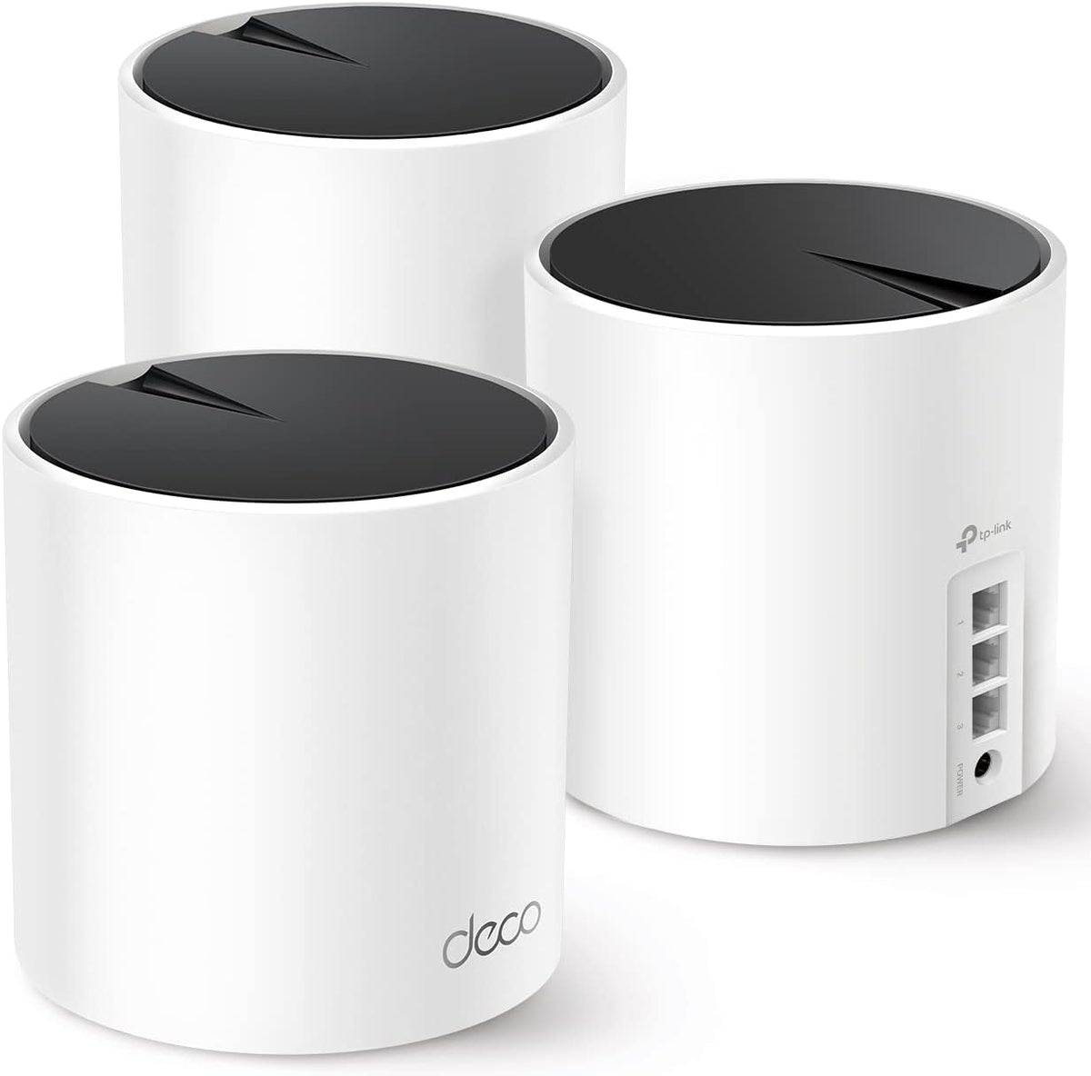 TP-Link Deco AX3000 WiFi 6 Mesh System (Deco X55) - Covers up to 6500 Sq.Ft. , Replaces Wireless Router and Extender, 3 Gigabit ports per unit, supports Ethernet Backhaul (3-pack) C849039