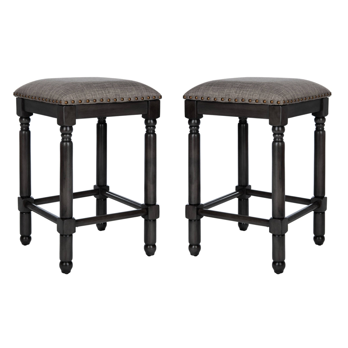 Grey Counter Stool Set of 2 Y433533
