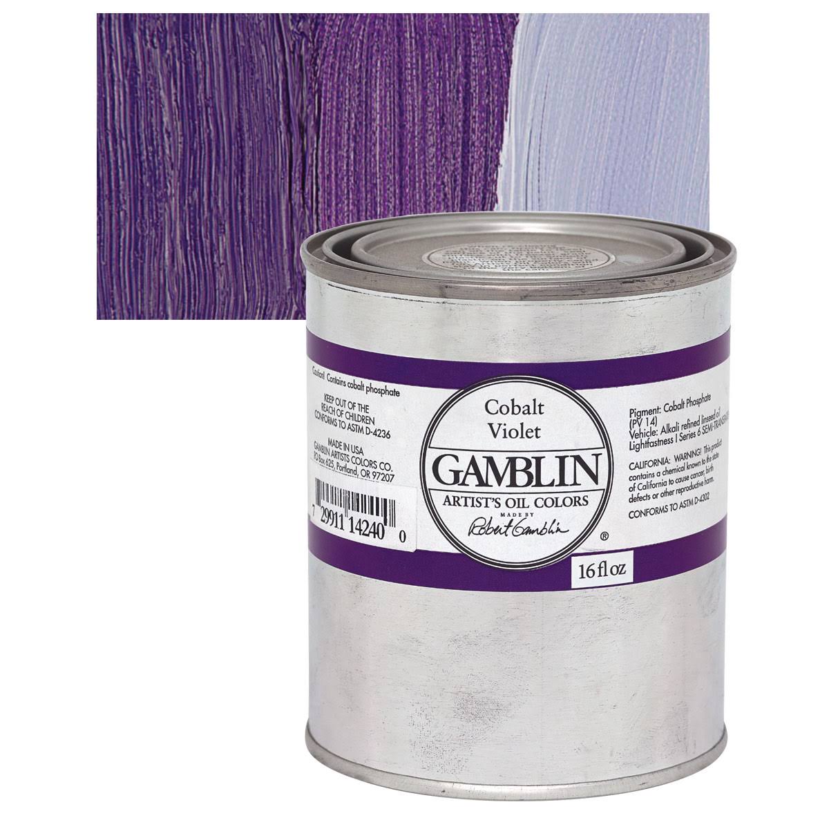 Cobalt Violet Oil Color, 16 oz X3034