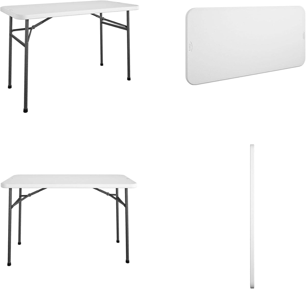 White 4 ft. Folding Utility Table H36108