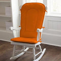 Solid Orange Rocking Chair Pad C4696