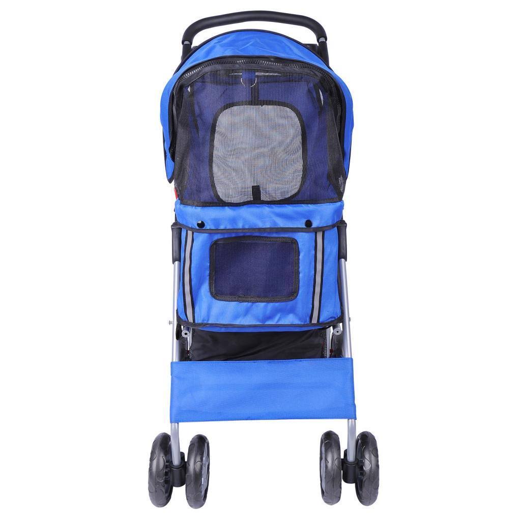 Red 4-Wheel Pet Stroller T496530