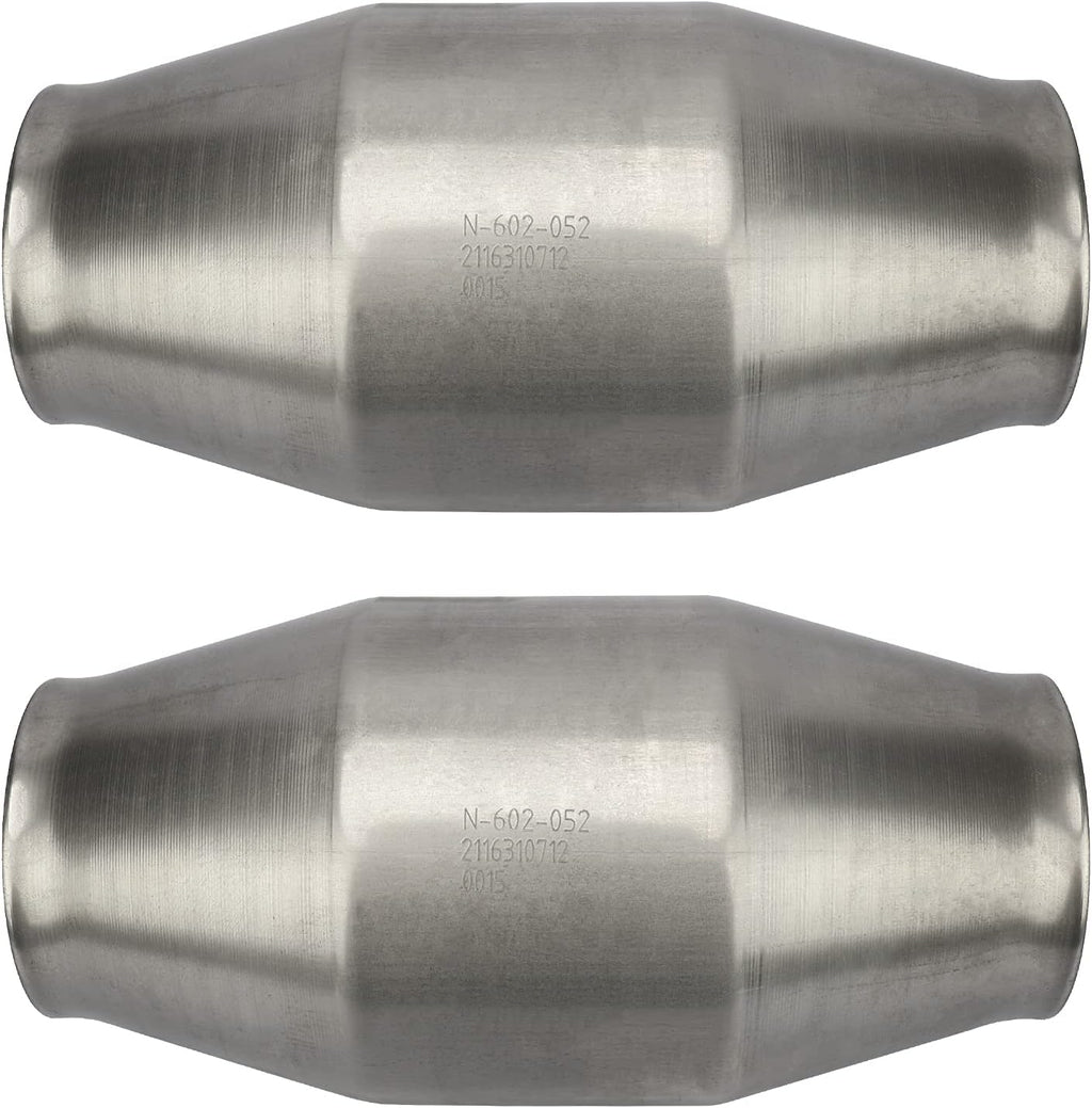 2 Pack Universal Catalytic Converter with O2 Port K1638