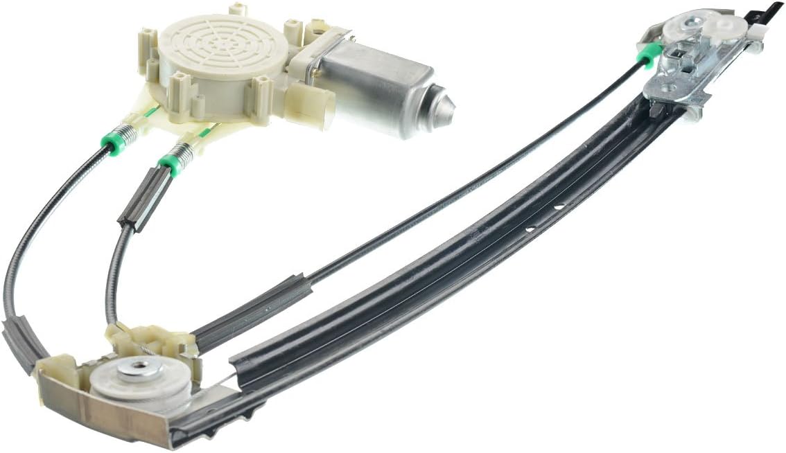 Rear Left Driver Side Power Window Regulator with Motor for BMW E39 528i 540i 1997-1998 Pack of 2 Z131361