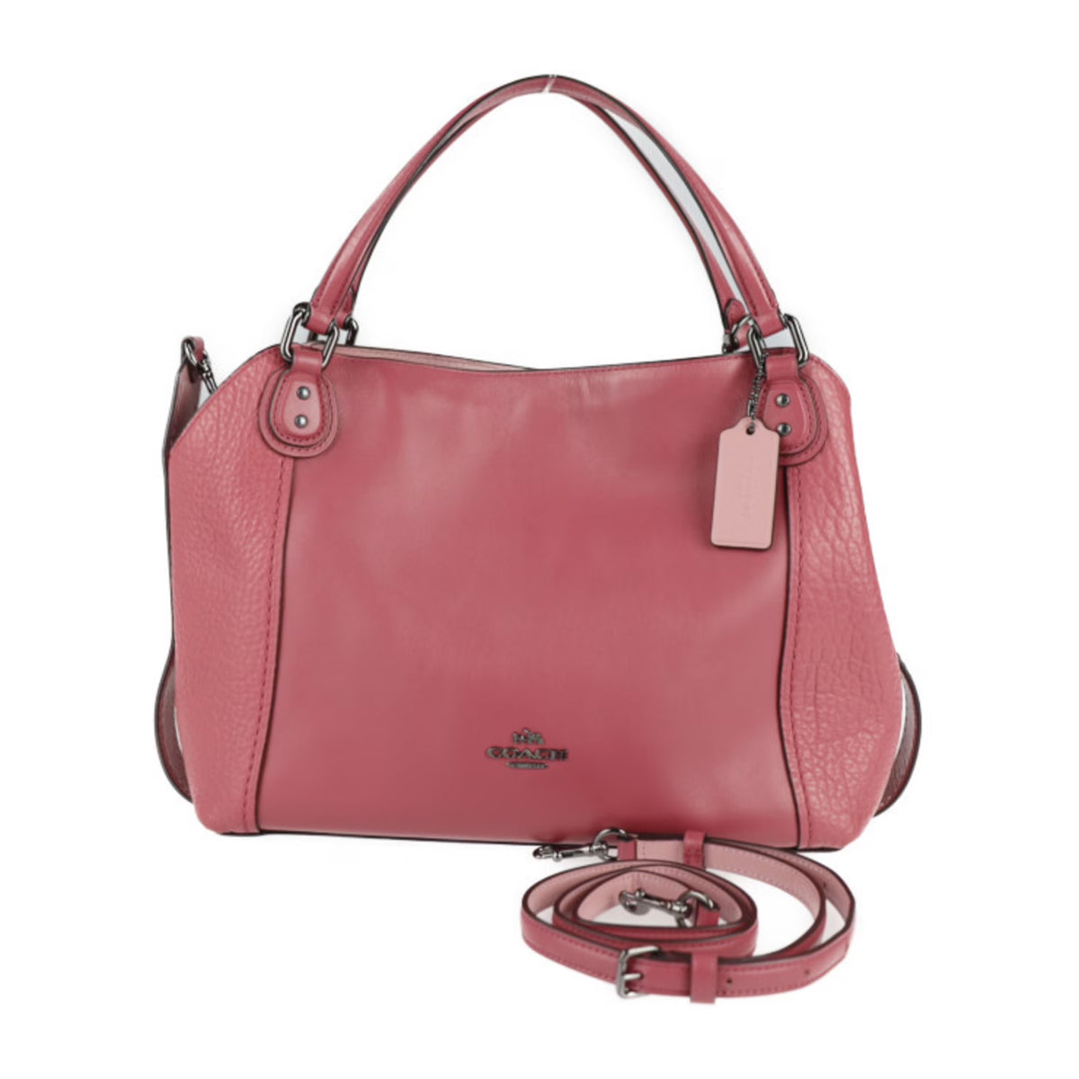 Pink Leather 2WAY Shoulder Bag A1738
