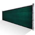 8 ft. x 188 ft. Green Privacy Fence Screen HDPE Mesh Netting with Reinforced Grommets A7096