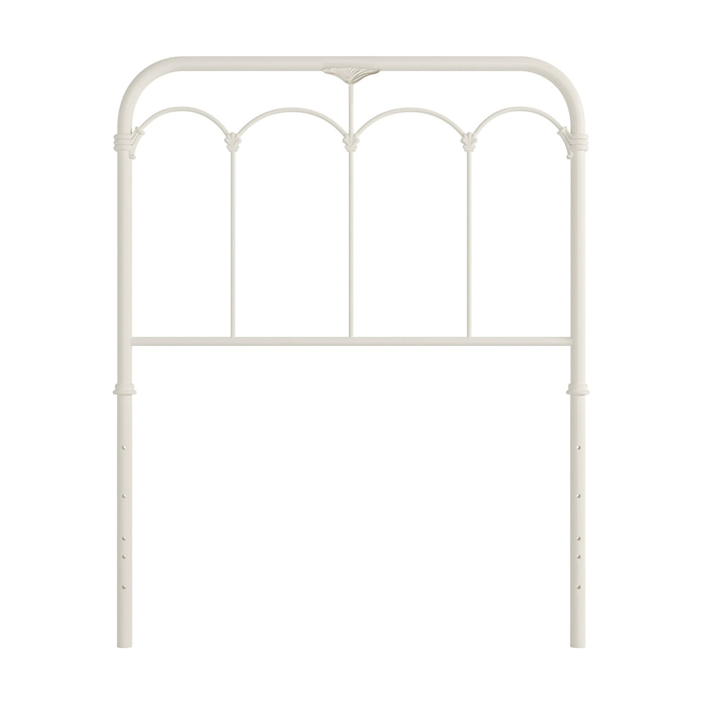 King Soft White Metal Headboard N330690