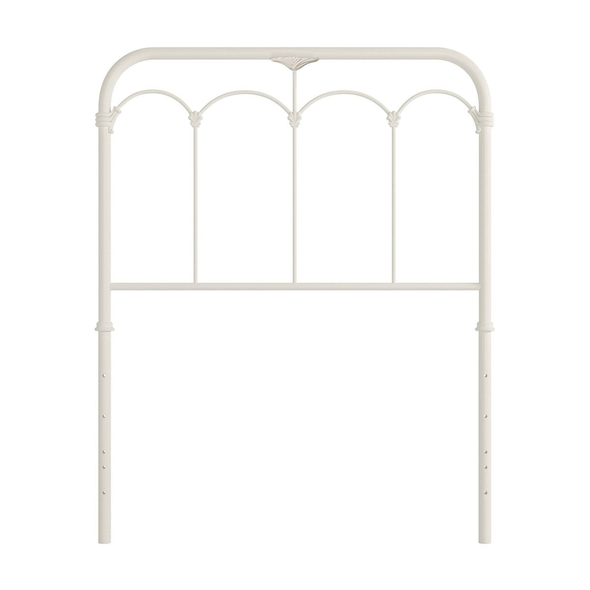 King Soft White Metal Headboard N330690