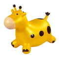 Inflatable Bouncing Horse Toy with Air Pump (Yellow) D656