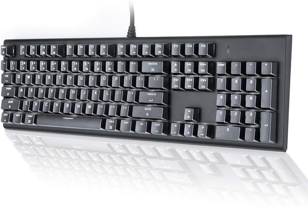 104-Key Full Size Mechanical Keyboard with Brown Switches LED Backlit Anti-ghosting Keys P886570