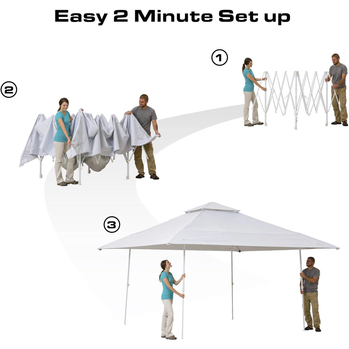 14' x 14' Instant Canopy with LED Lighting System E112634