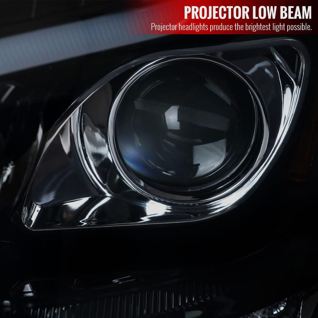 Smoke LED Projector Headlights V432