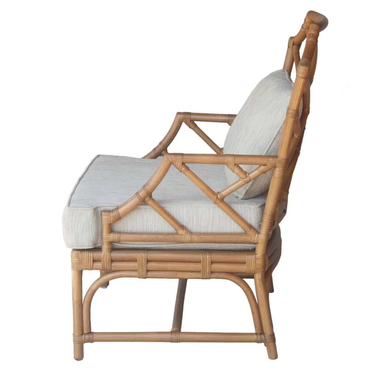 Rattan Accent Arm Chair, Canary Brown L5513
