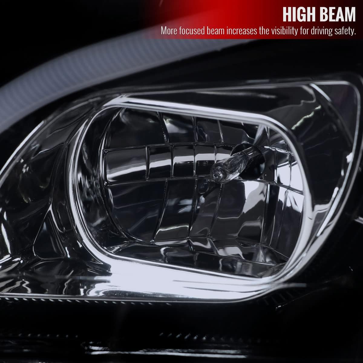 Smoke LED Projector Headlights V432