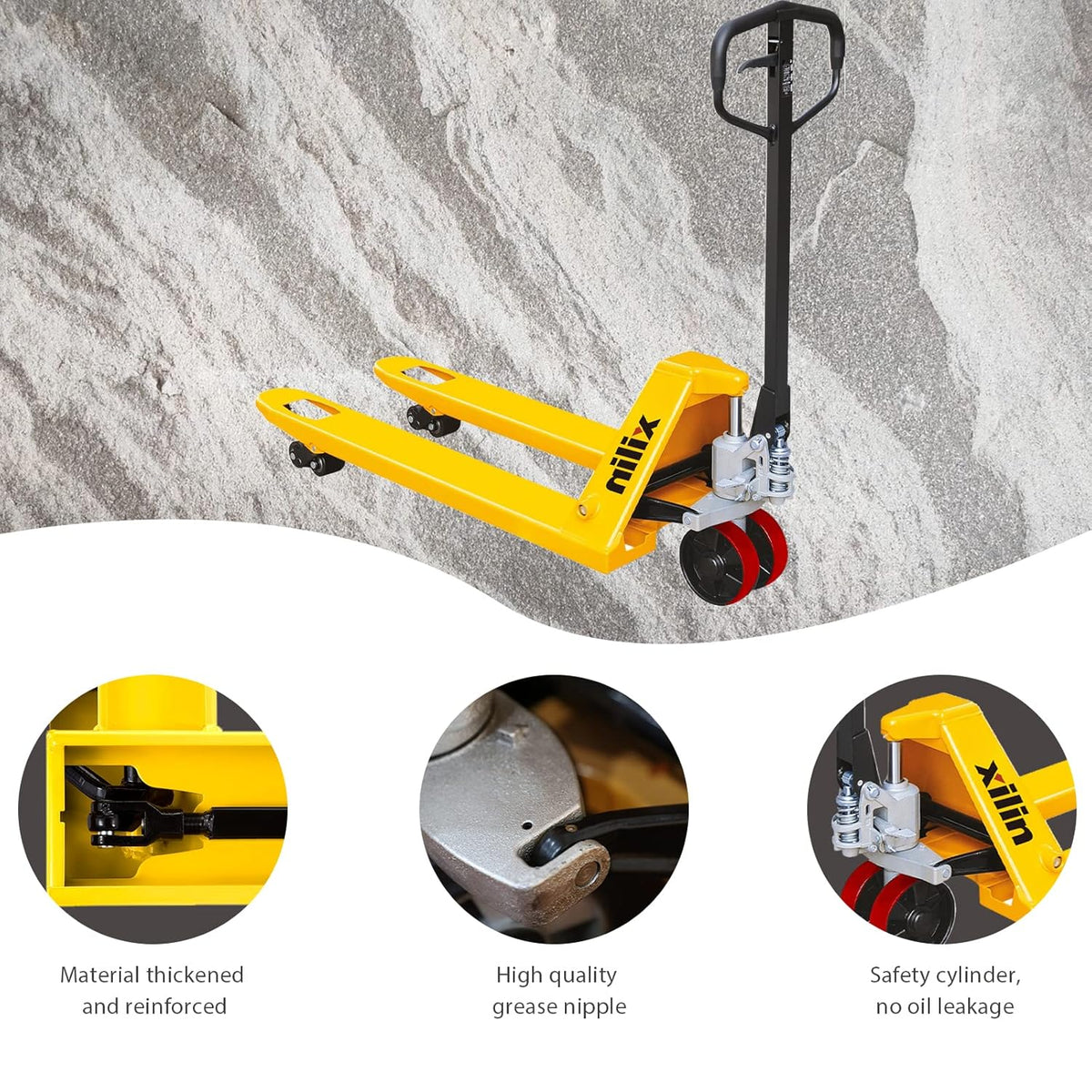 48" Lx21"W 5500lbs Capacity Pallet Jack D994