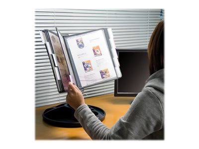 Display panel system, desktop, 10 compartments, for Letter, chrome S260
