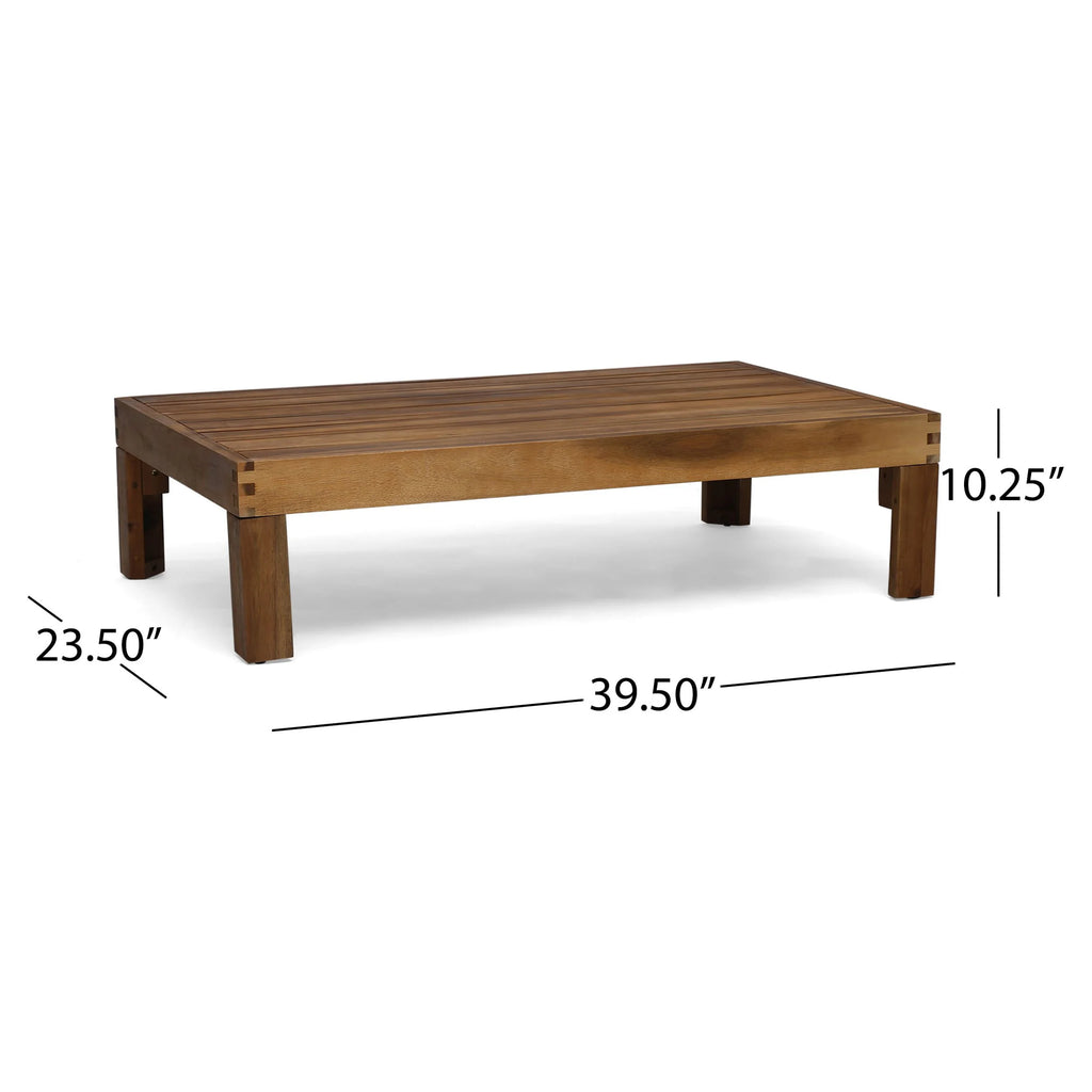 Teak 5 Piece Outdoor Fabric Acacia Wood Sofa Set S376153