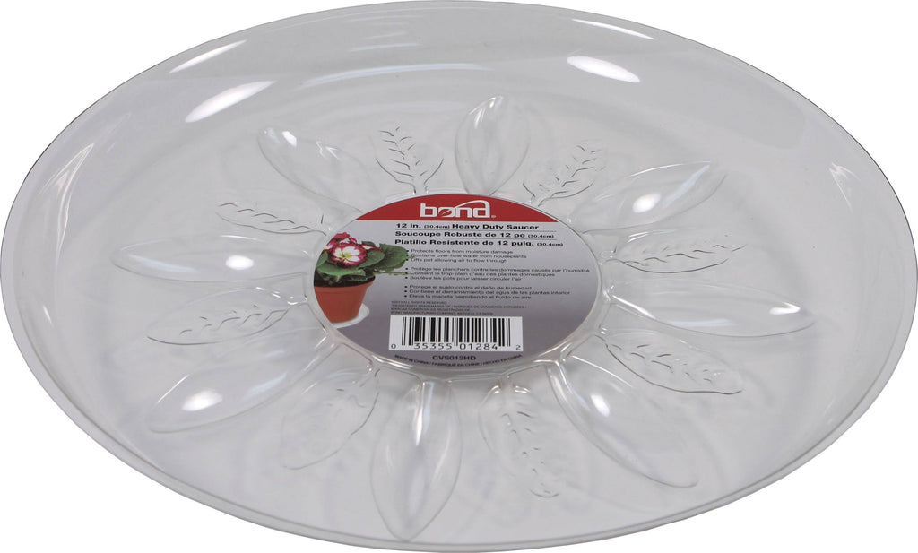 Heavy Duty Clear Plastic Saucer 14 inch K76550