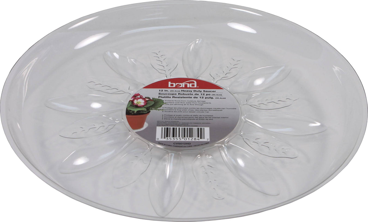 Heavy Duty Clear Plastic Saucer 14 inch K76550