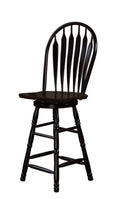 Antique Black Swivel Bar Stool T8995
