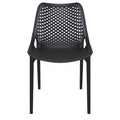 Black Stacking Patio Dining Chair (Set of 2) N15835