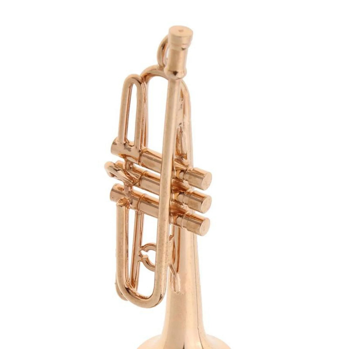 Metal Golden Trumpet Dollhouse Musical Instruments Set I977816