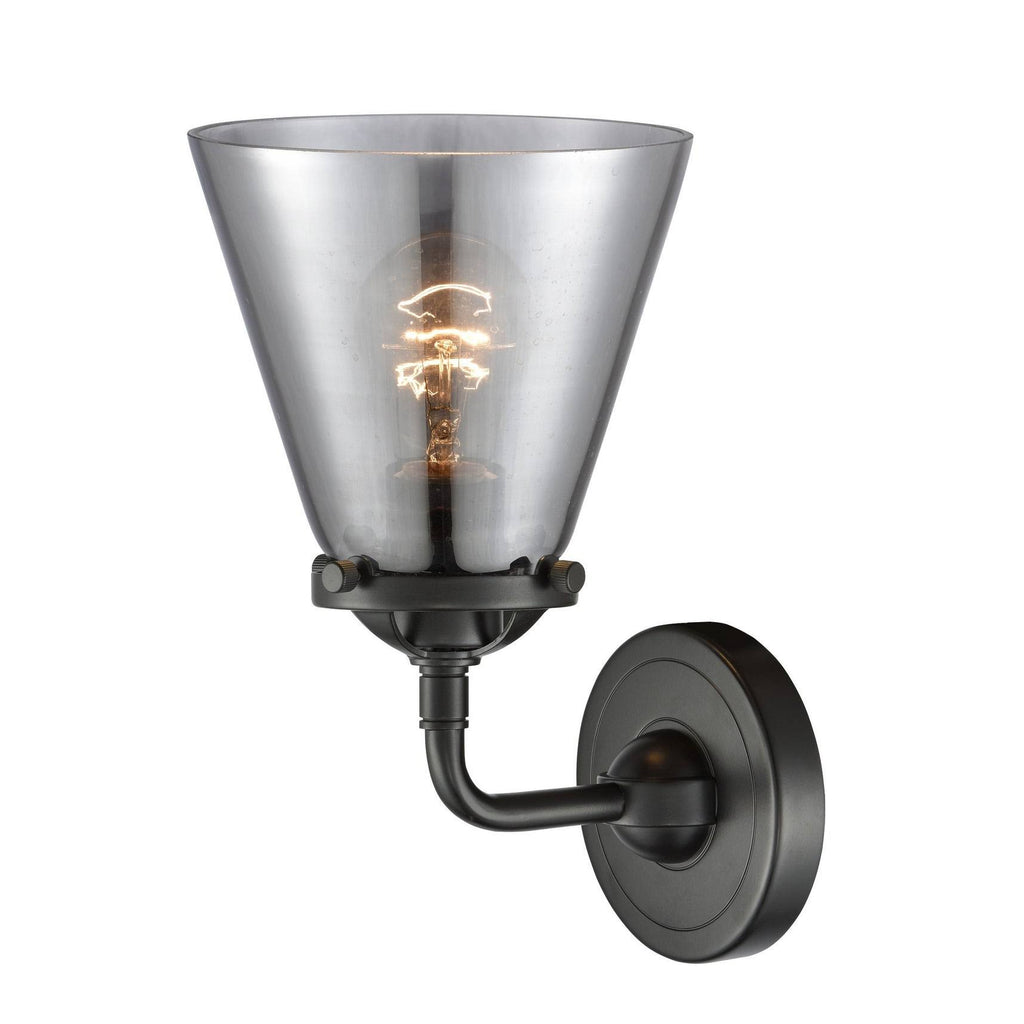 Black Antique Brass Small Cone 1 Light Sconce B514