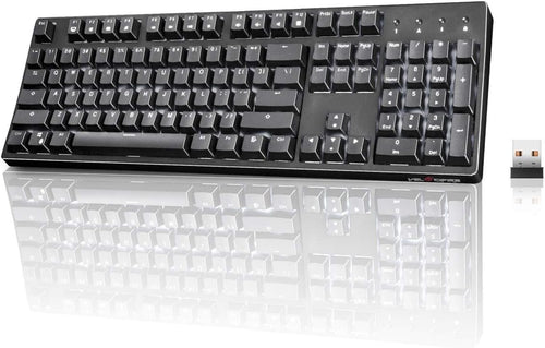 104-Key Full Size Mechanical Keyboard with Brown Switches LED Backlit Anti-ghosting Keys P886570